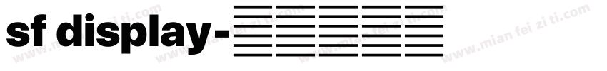 sf display字体转换